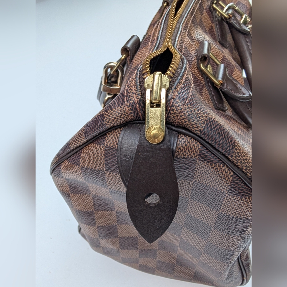 Louis Vuitton Brown Checkered Satchel - Picture 15 of 16